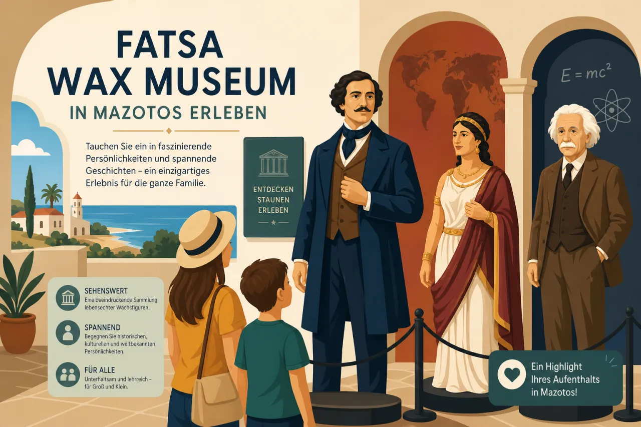 Fatsa Wax Museum: Wachsfiguren und Geschichte in Mazotos erleben