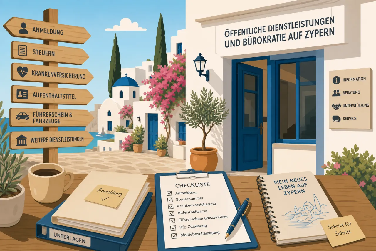 Öffentliche Dienstleistungen und Bürokratie auf Zypern