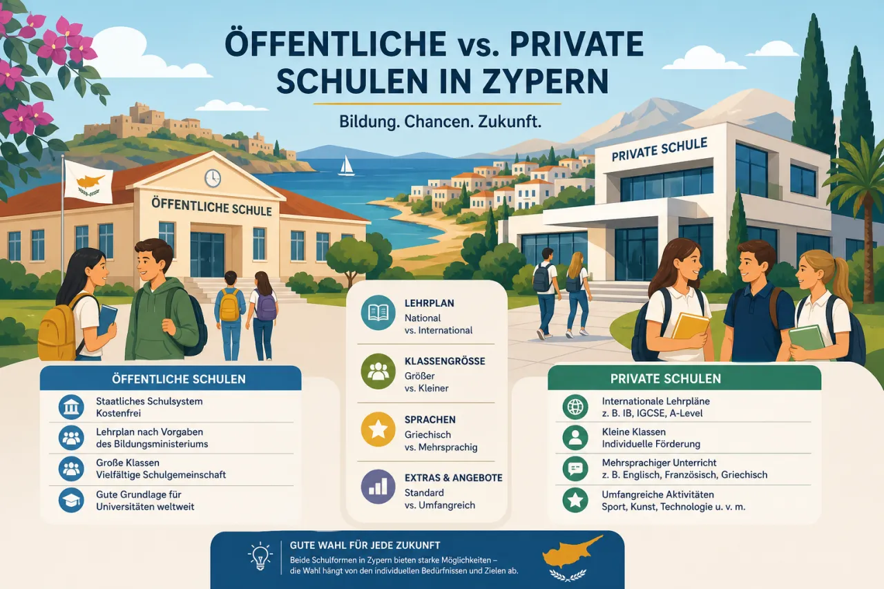 Öffentliche vs. private Schulen in Zypern