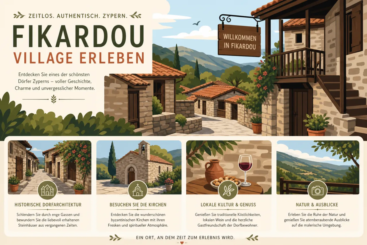 Fikardou Village: Traditionelles Dorf und ethnografisches Museum erleben