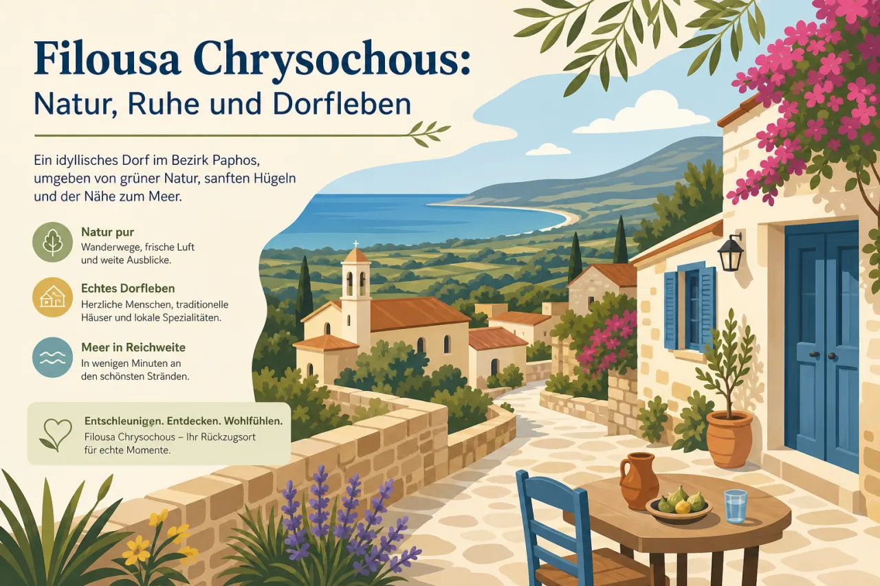 Filousa Chrysochous: Ein ruhiger Rückzugsort mit beeindruckender Natur