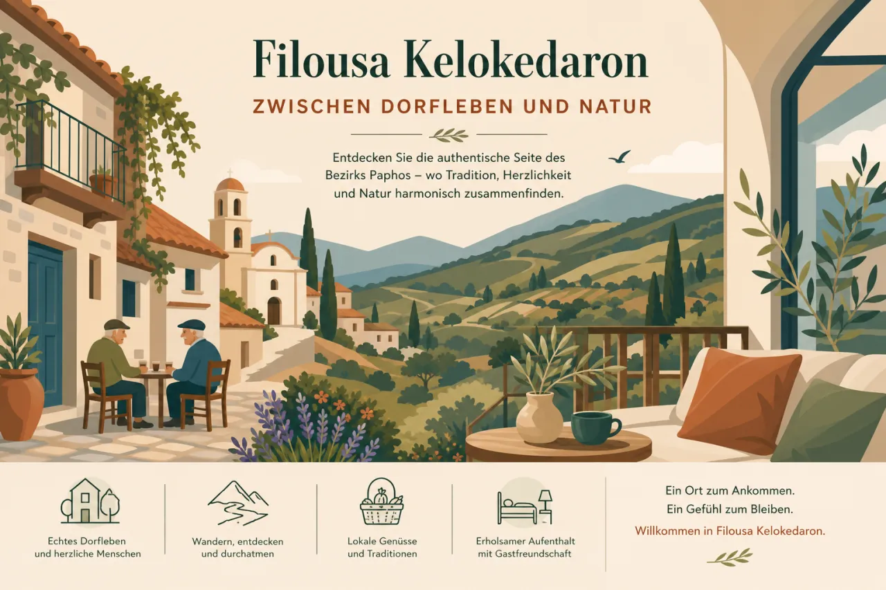 Filousa Kelokedaron: Tradition und Moderne im Herzen Zyperns