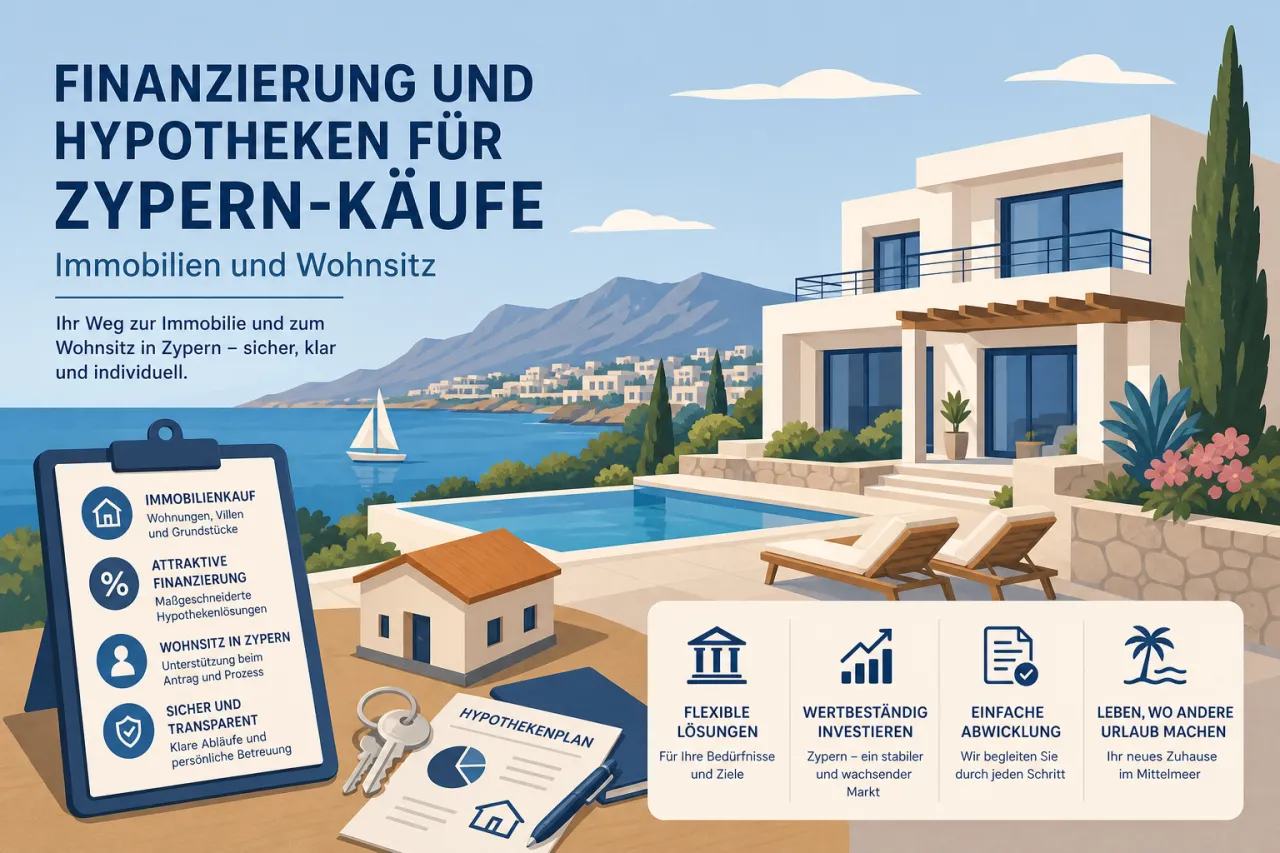 Finanzierung und Hypotheken für Immobilienkäufe auf Zypern