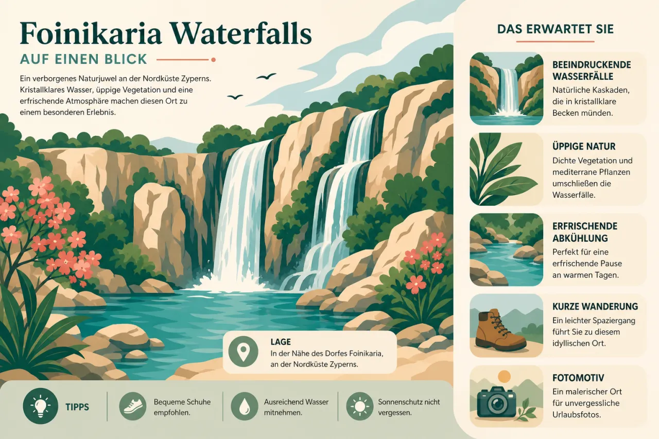 Foinikaria Waterfalls: Natürliche Wasserfälle und malerische Landschaften