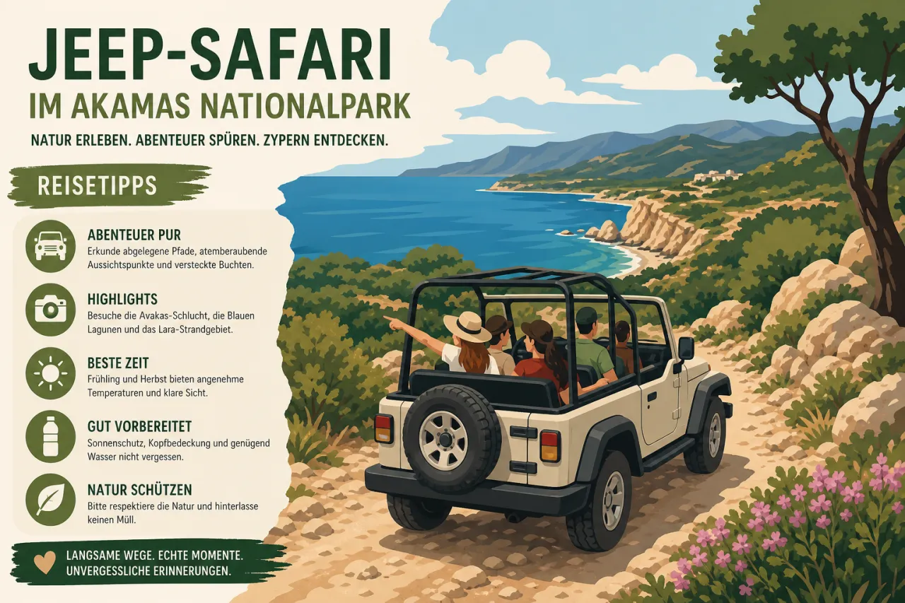 Genieße eine Jeep-Safari im Akamas Nationalpark