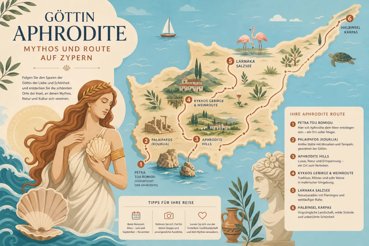 Goddess Aphrodite Cultural Route: Mythen und Geschichte der Göttin Aphrodite