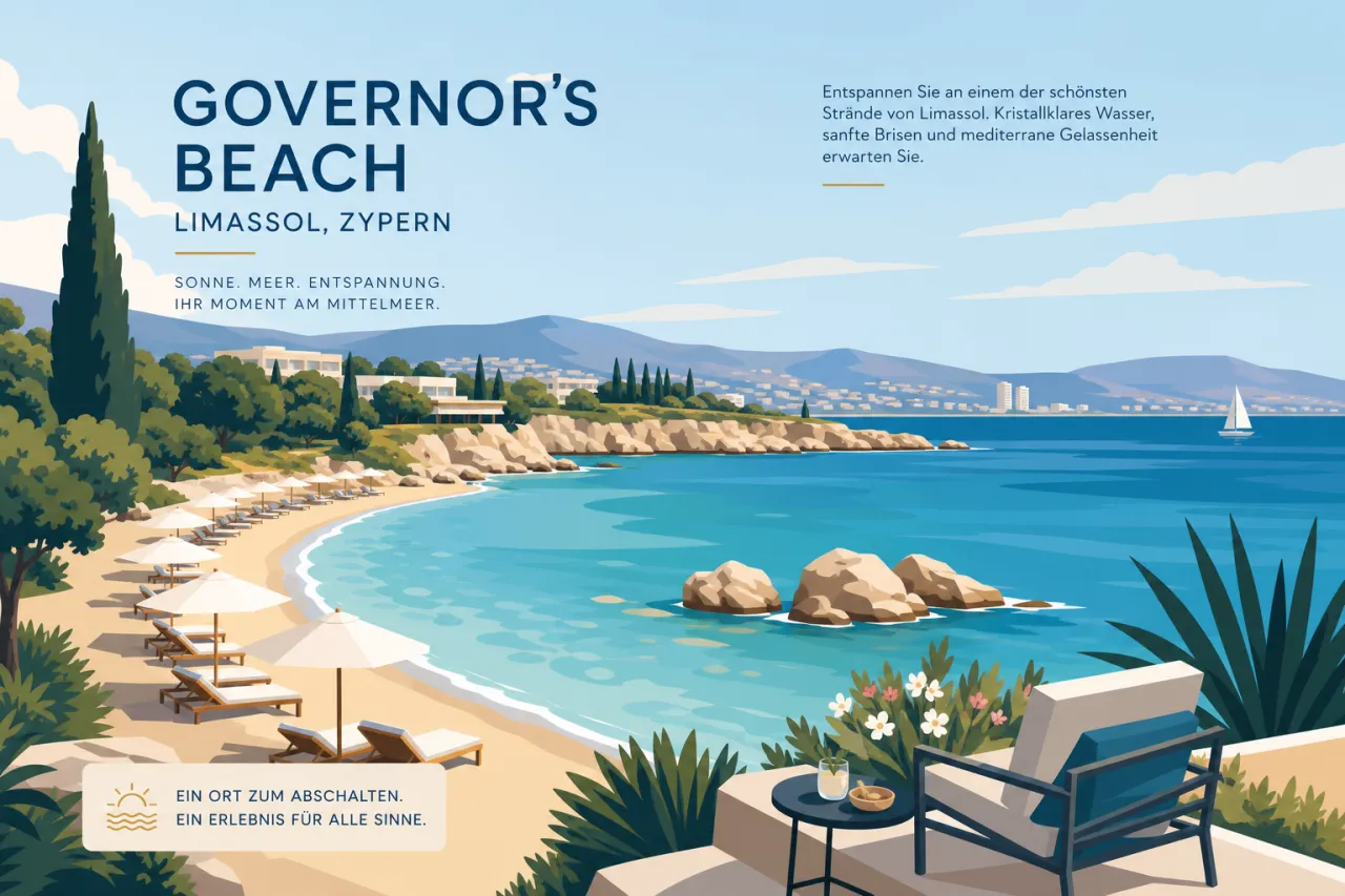 Governor's Beach (Nähe Limassol): Weiße Felsen und klares Wasser