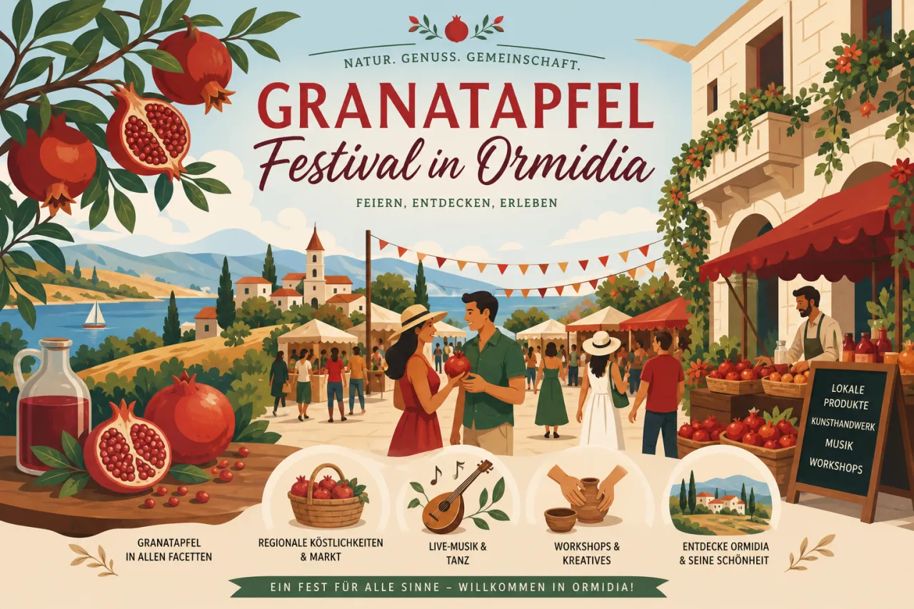 Granatapfel Festival in Ormidia: Fruchtige Genüsse und regionale Spezialitäten