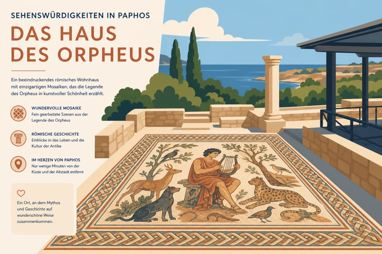 House of Orpheus: Römische Mosaiken und Villen in Paphos
