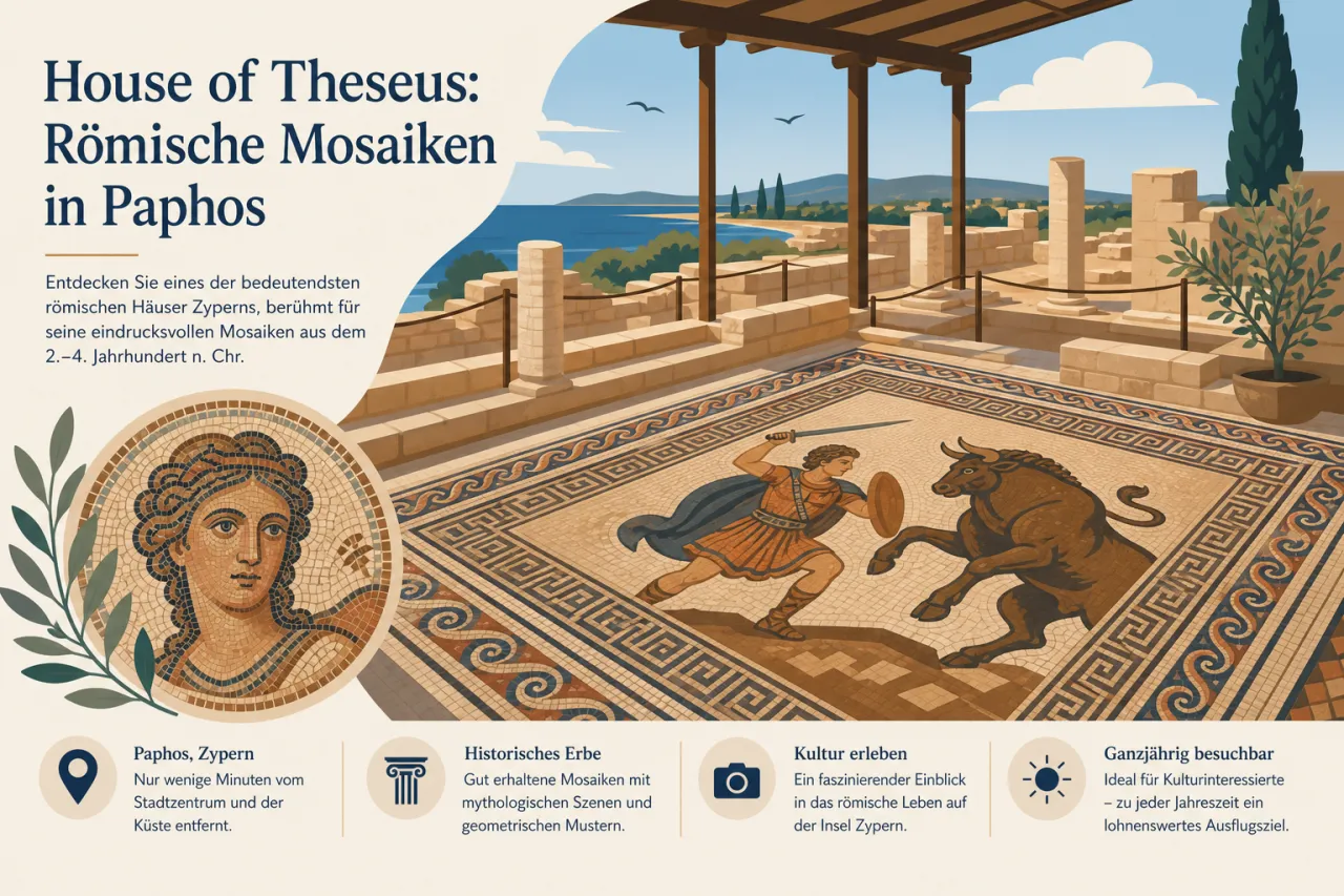 House of Theseus: Römische Mosaiken und Villen in Paphos