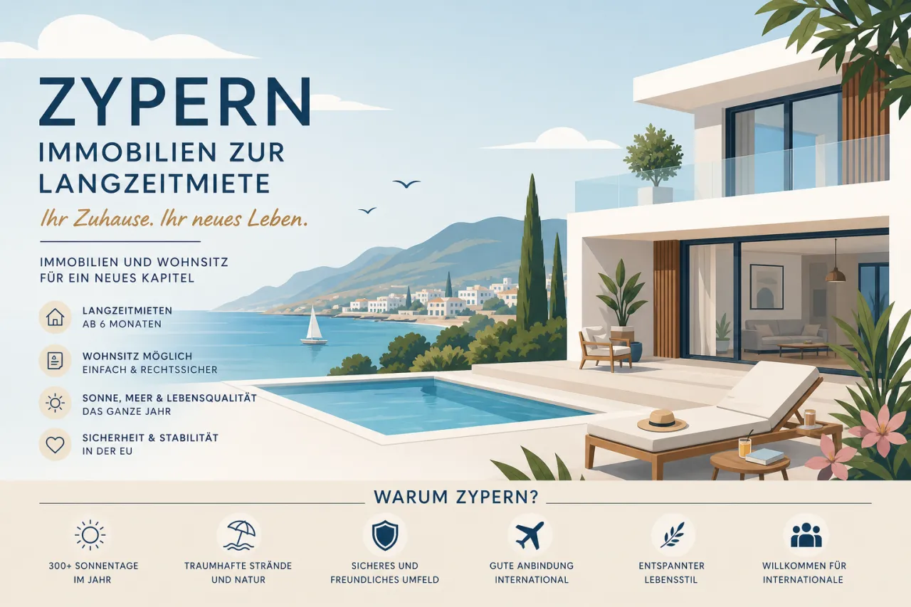 Immobilien zur Langzeitmiete auf Zypern