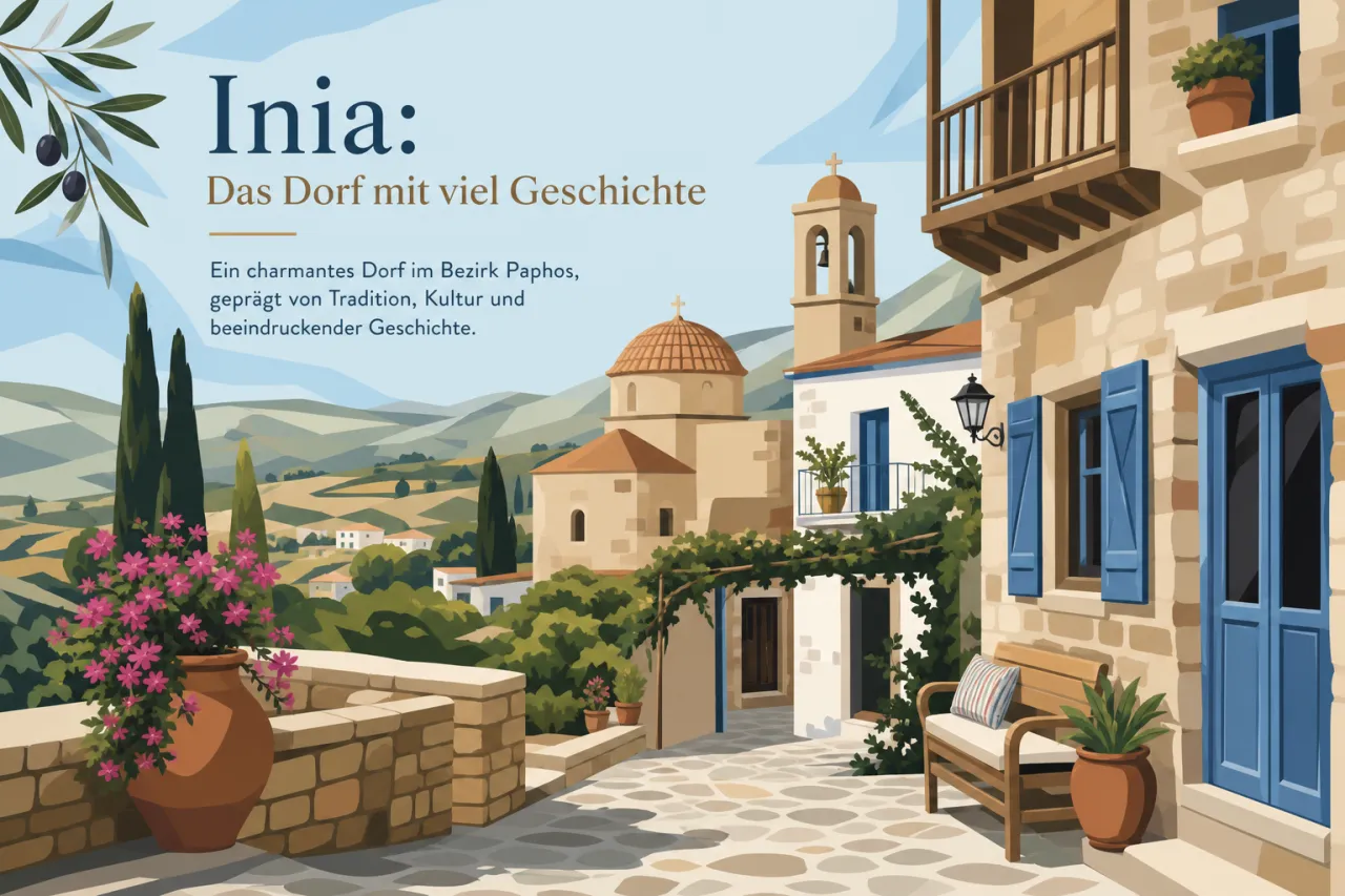 Inia: Ein ruhiges Dorf mit viel Geschichte