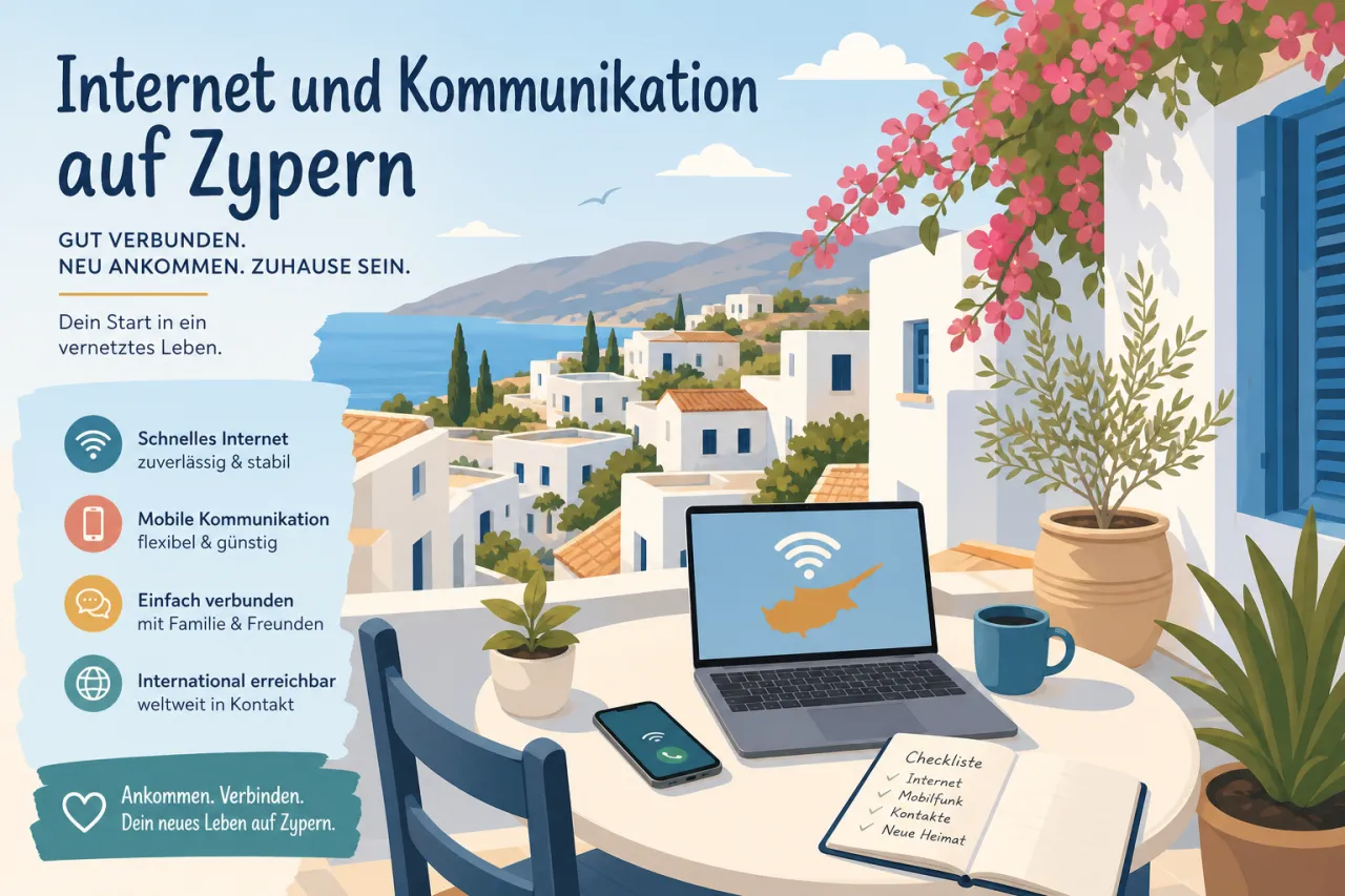 Internet und Kommunikation auf Zypern: Anbieter und Tarife für Auswanderer