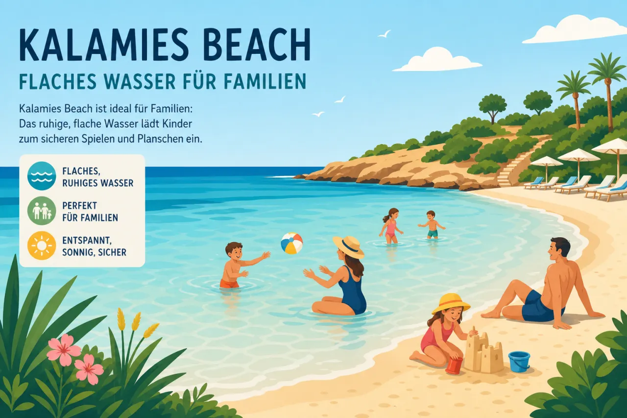 Kalamies Beach (Protaras): Familienfreundlicher Strand mit flachem Wasser