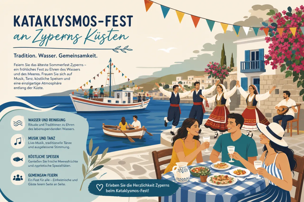 Kataklysmos-Fest: Wasserspaß und Traditionen an den Küsten Zyperns