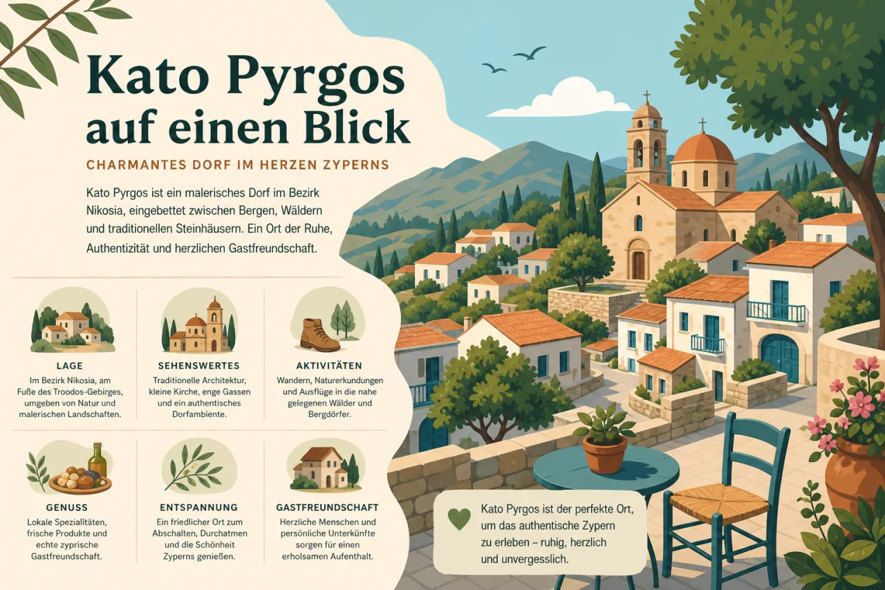 Kato Pyrgos: Berühmt für seine malerische Lage und kulturelle Schätze