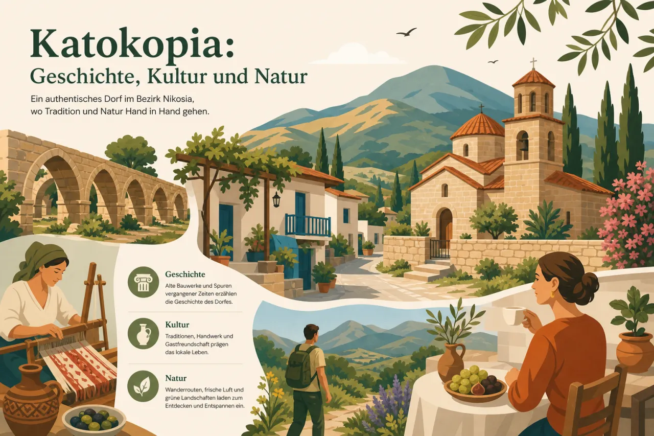Katokopia: Ein ruhiges Dorf mit viel Geschichte