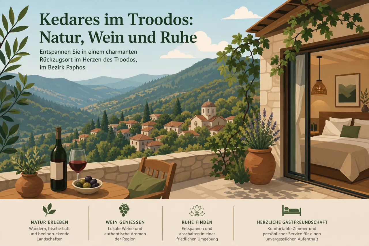 Kedares: Ein ruhiger Rückzugsort mit beeindruckender Natur