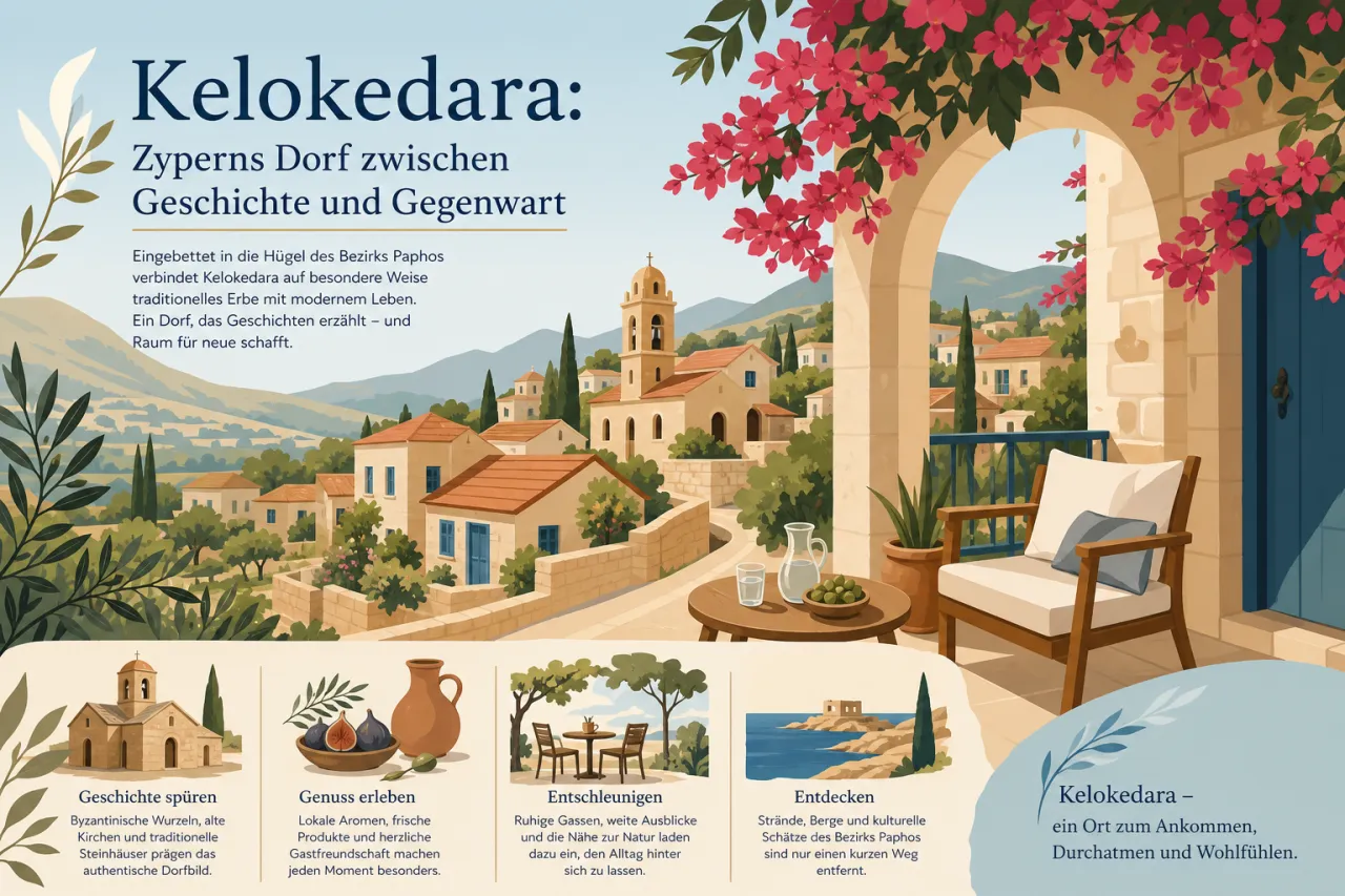 Kelokedara: Tradition und Moderne im Herzen Zyperns