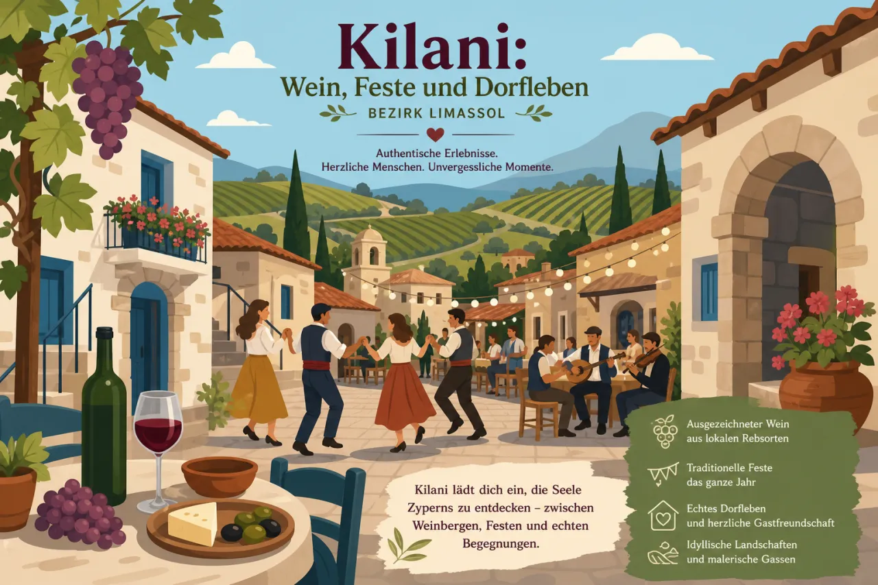 Kilani: Berühmt für Weinanbau und traditionelle Feste