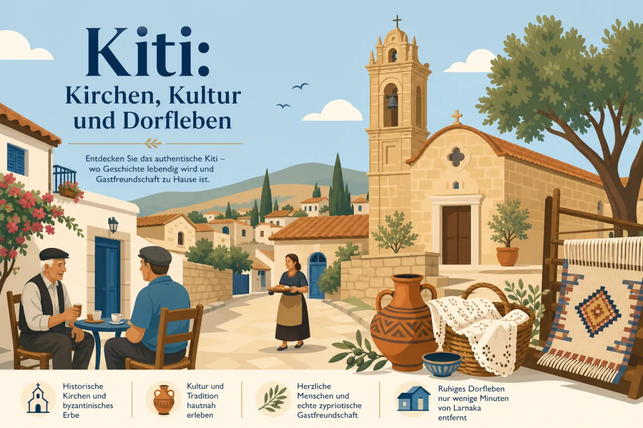 Kiti: Historische Kirchen und lebendige Kultur