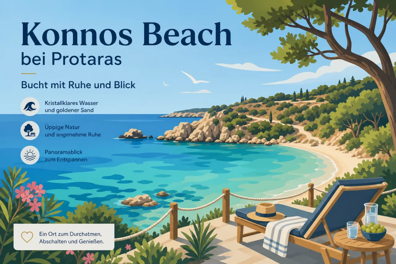 Konnos Beach (Nähe Protaras): Versteckte Bucht für entspannte Stunden