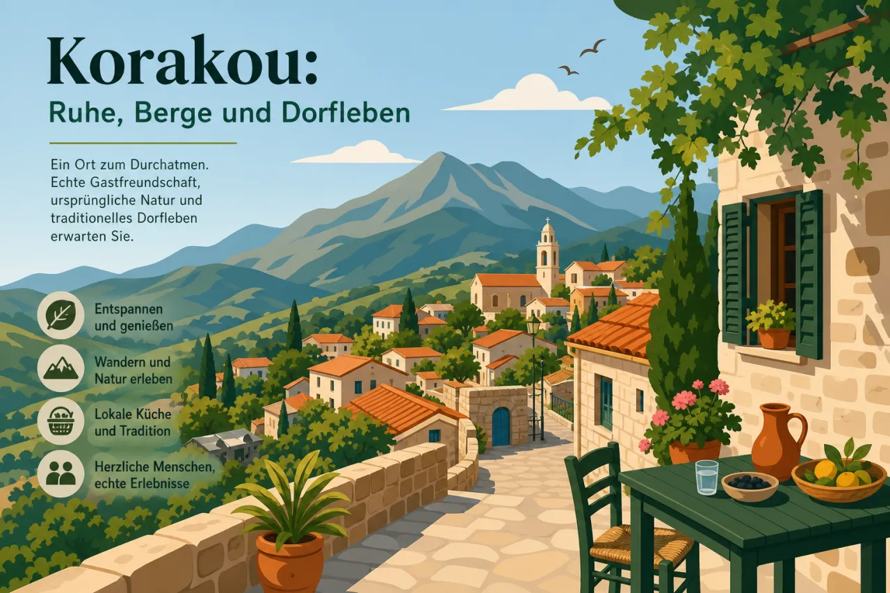 Korakou: Ein ruhiger Rückzugsort mit beeindruckender Natur