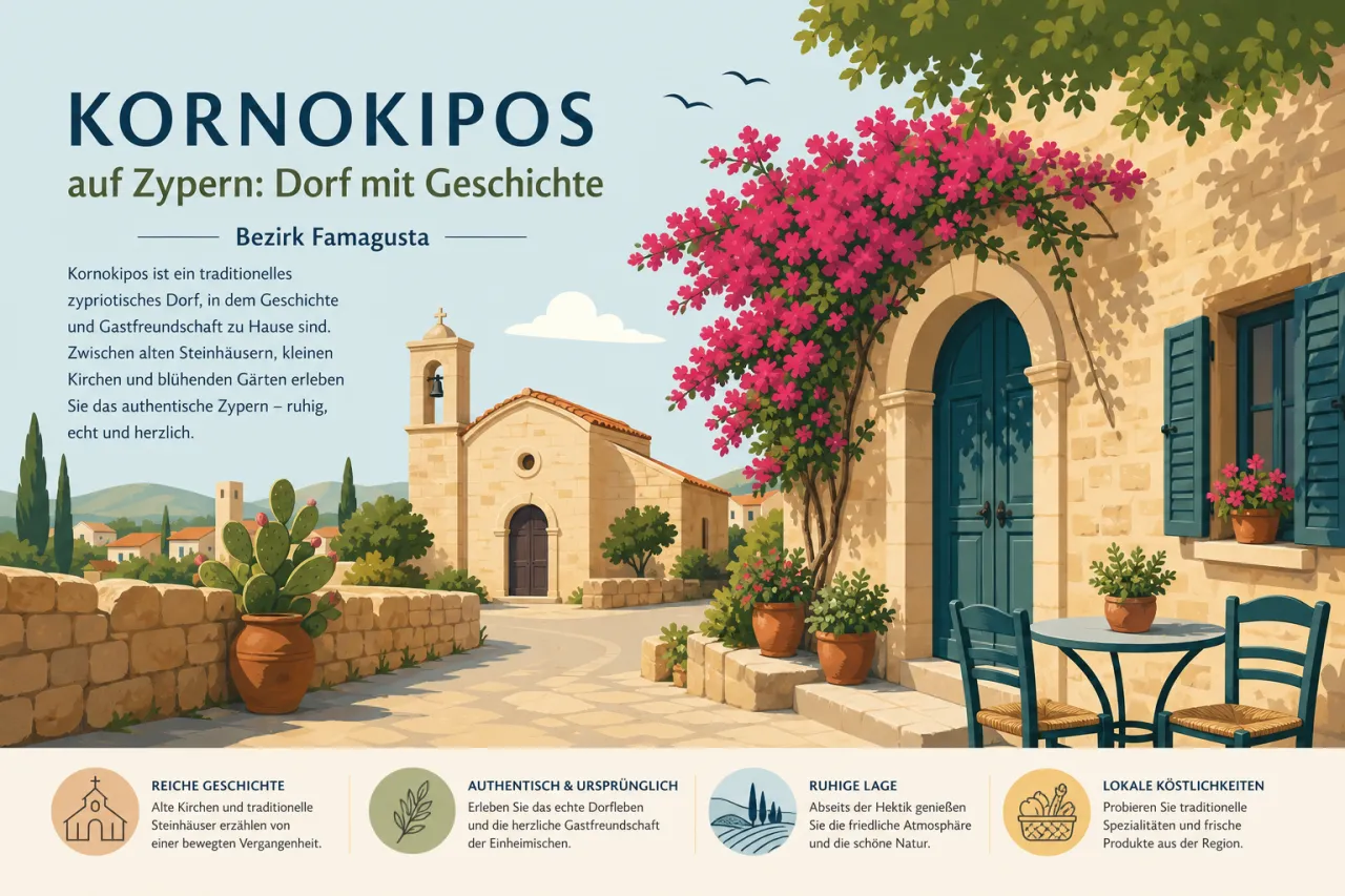 Kornokipos: Ein malerisches Dorf im Herzen Zyperns