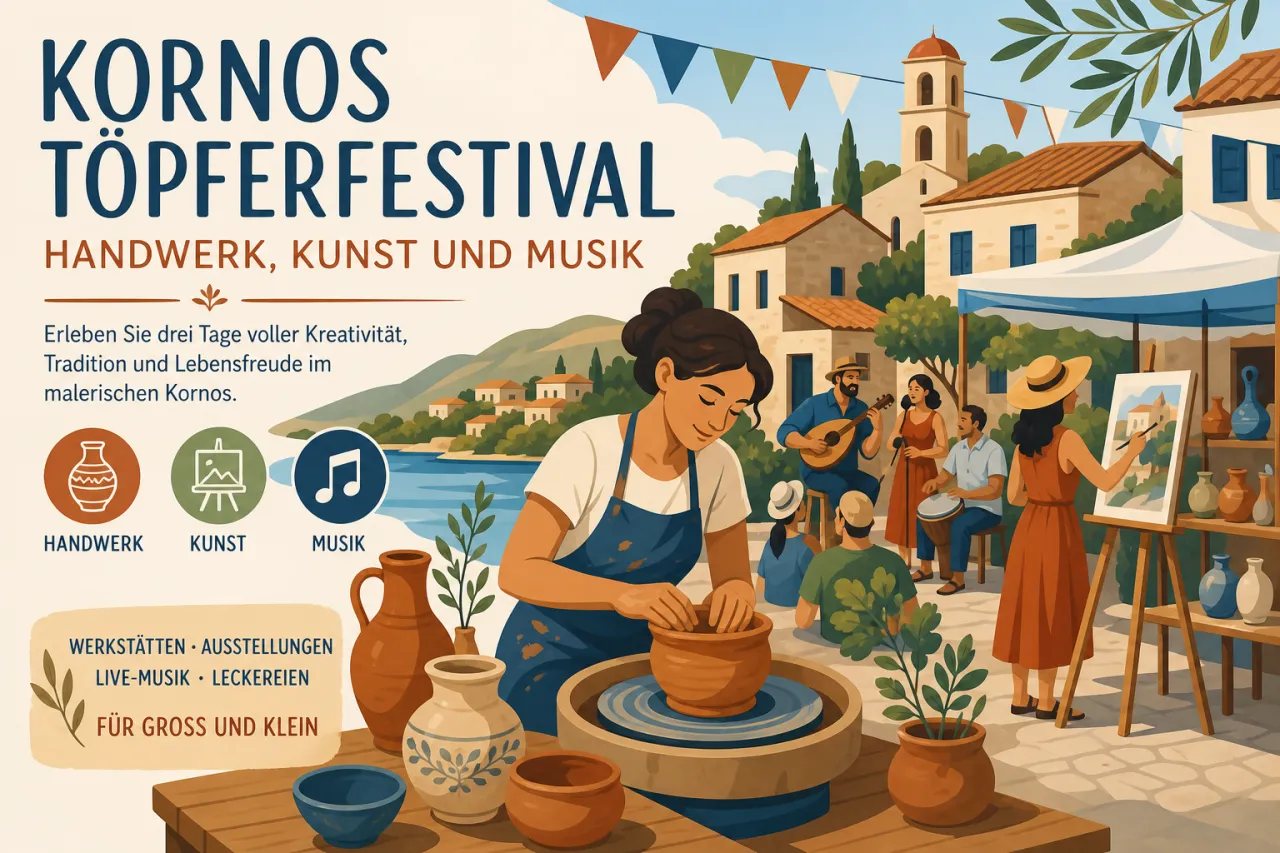 Kornos Töpferfestival in Kornos: Traditionelles Handwerk und Kunstwerke