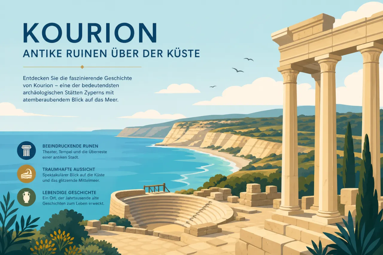 Kourion: Antike Stadt und beeindruckende Ruinen
