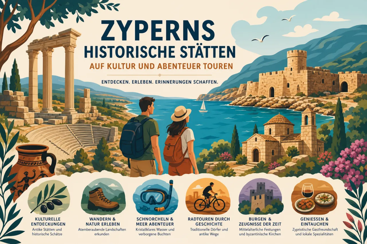 Zyperns historische Stätten auf Kultur und Abenteuer touren