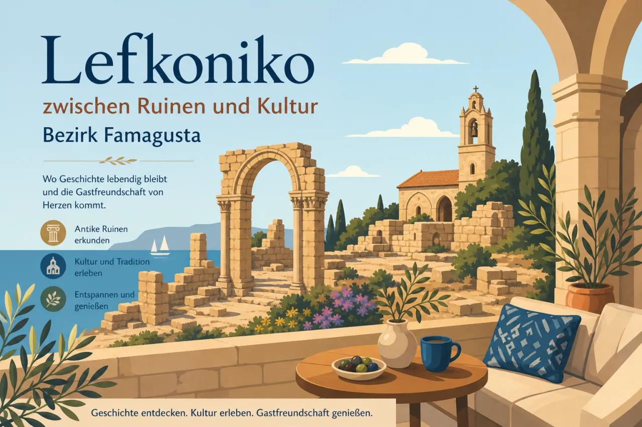 Lefkoniko: Historische Gebäude und moderne Kultur