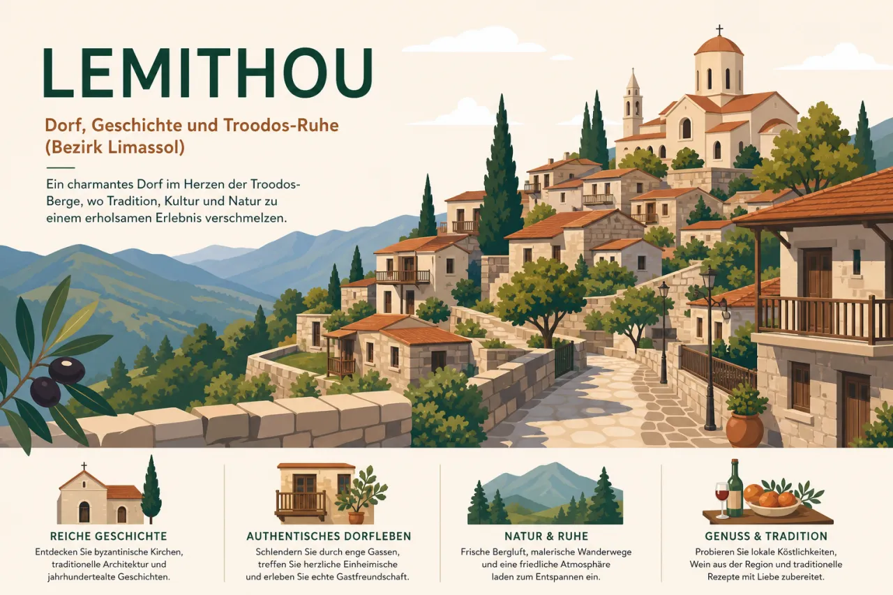 Lemithou: Ein ruhiges Dorf mit reicher Geschichte