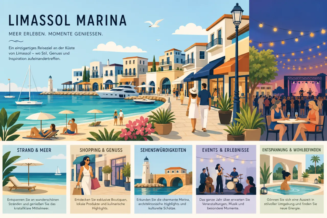 Limassol Marina: Moderne Marina und Freizeitaktivitäten