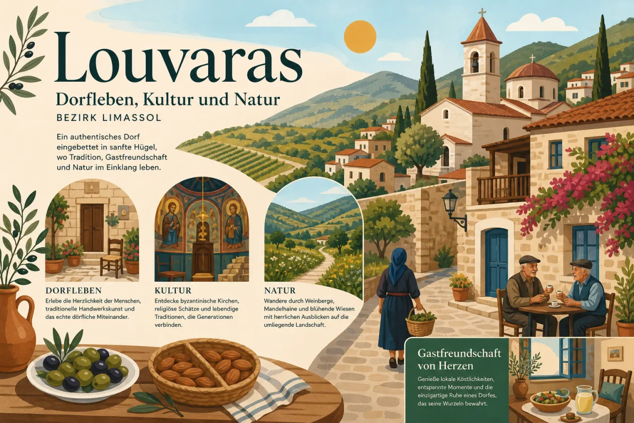 Louvaras: Traditionelles Dorfleben und kulturelle Vielfalt