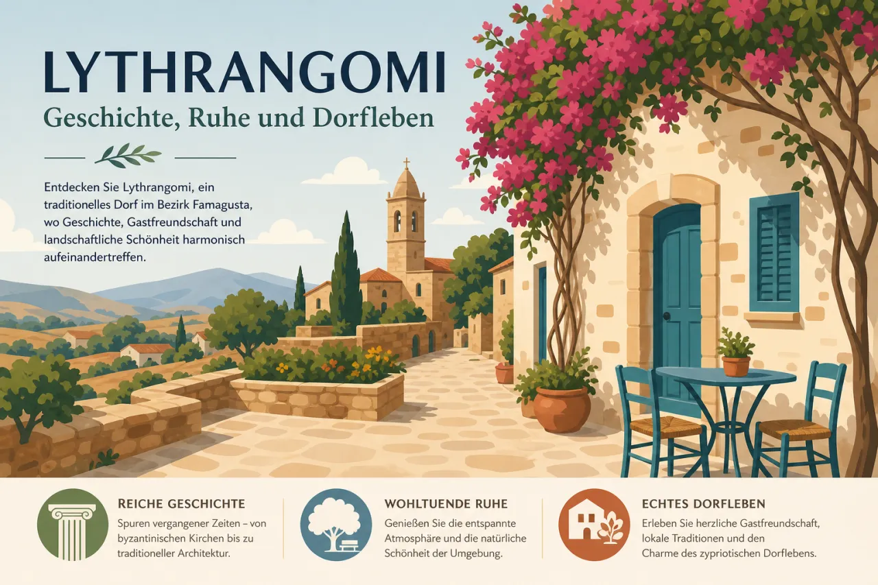 Lythrangomi: Ein ruhiger Ort mit reicher Geschichte