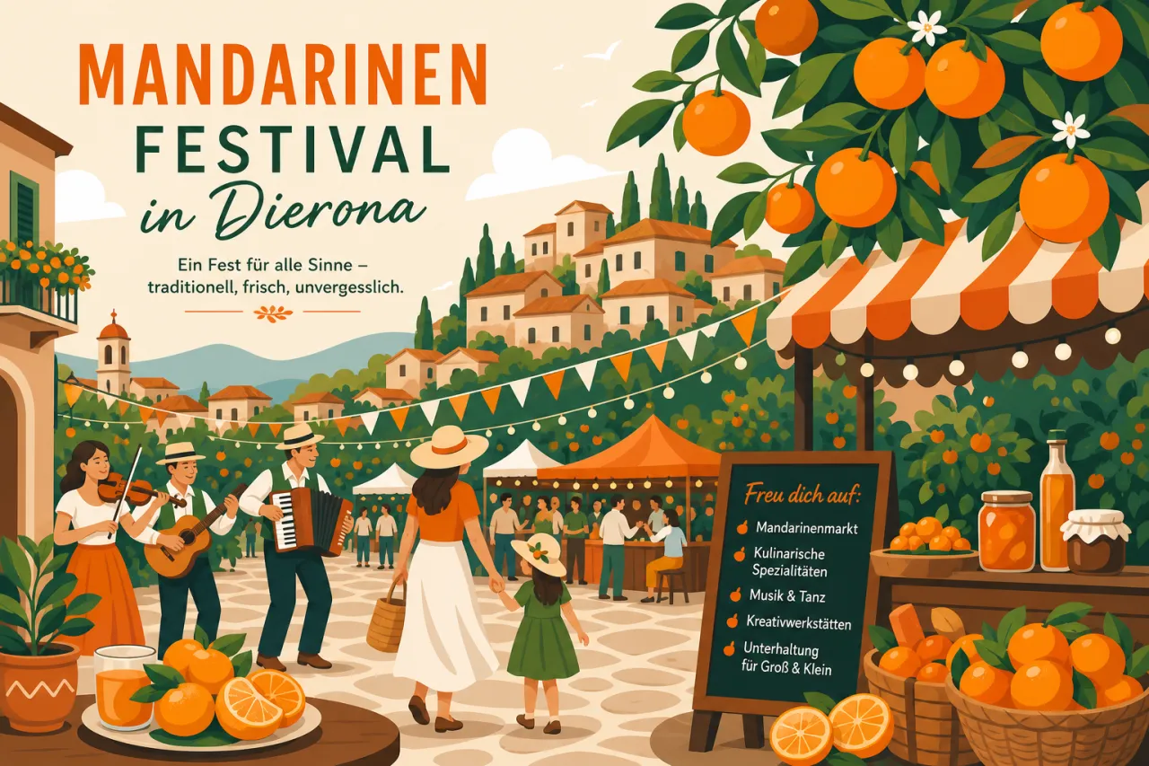Mandarinen Festival in Dierona: Fruchtiger Genuss und lokale Köstlichkeiten
