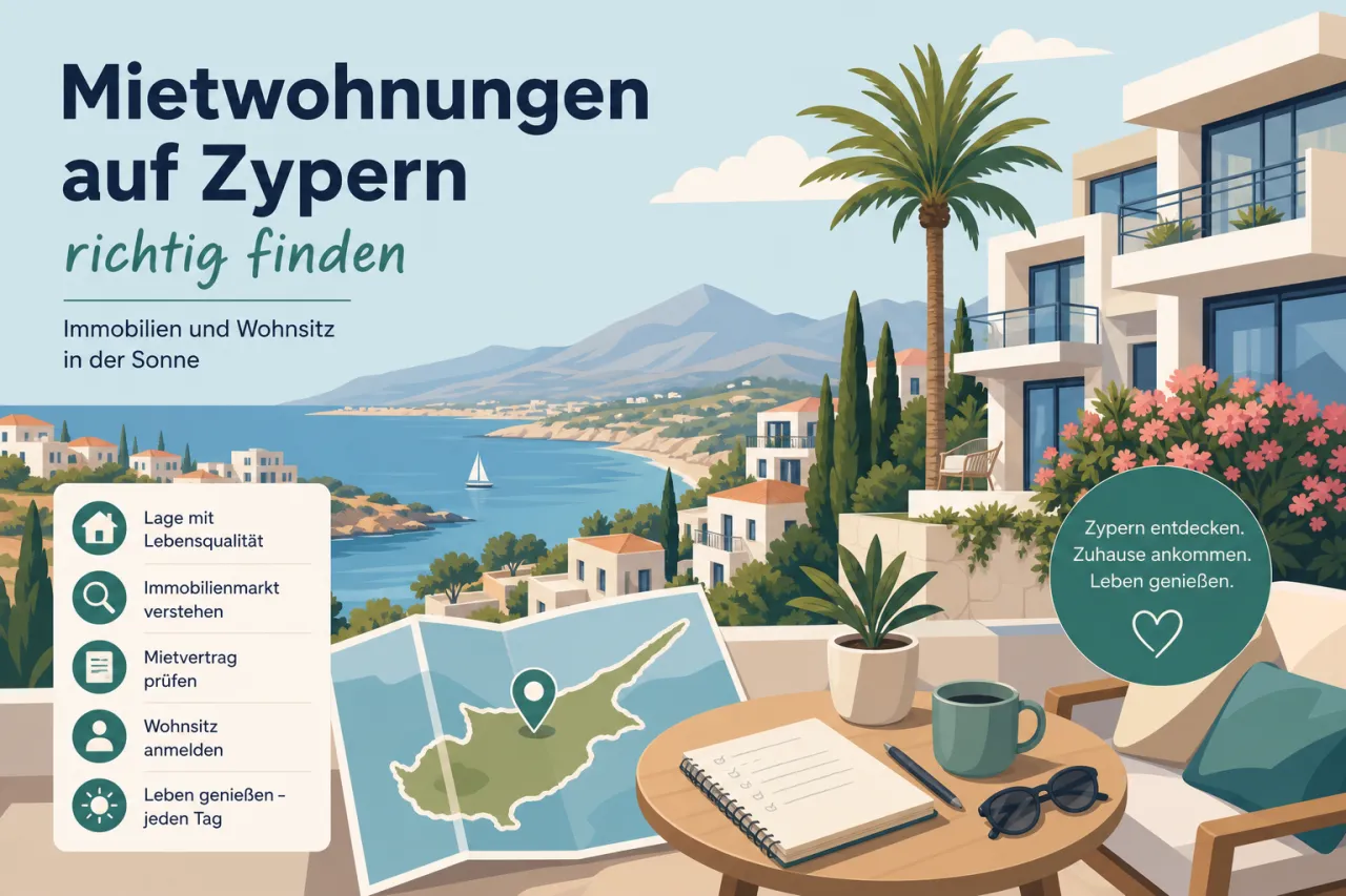 Mietwohnungen auf Zypern: Wie man die richtige findet