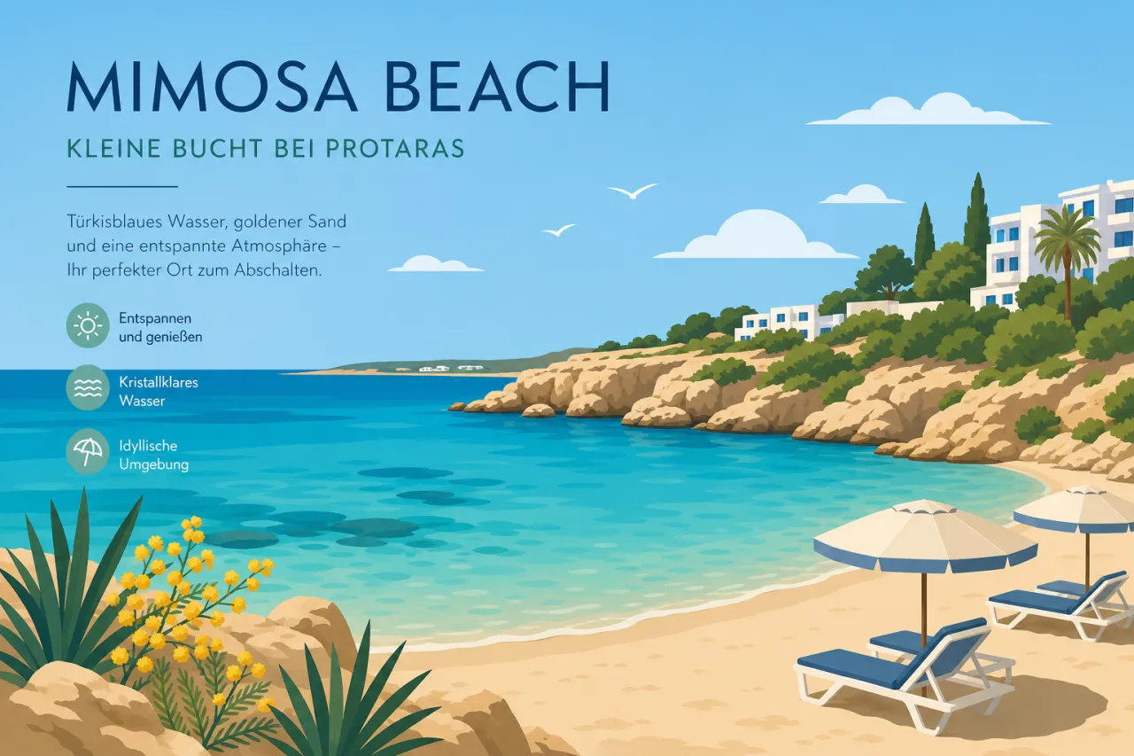 Mimosa Beach: Kleine Bucht bei Protaras