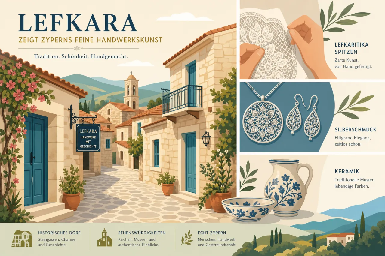 Museum of Traditional Embroidery and Silversmith-work: Handwerkskunst in Lefkara
