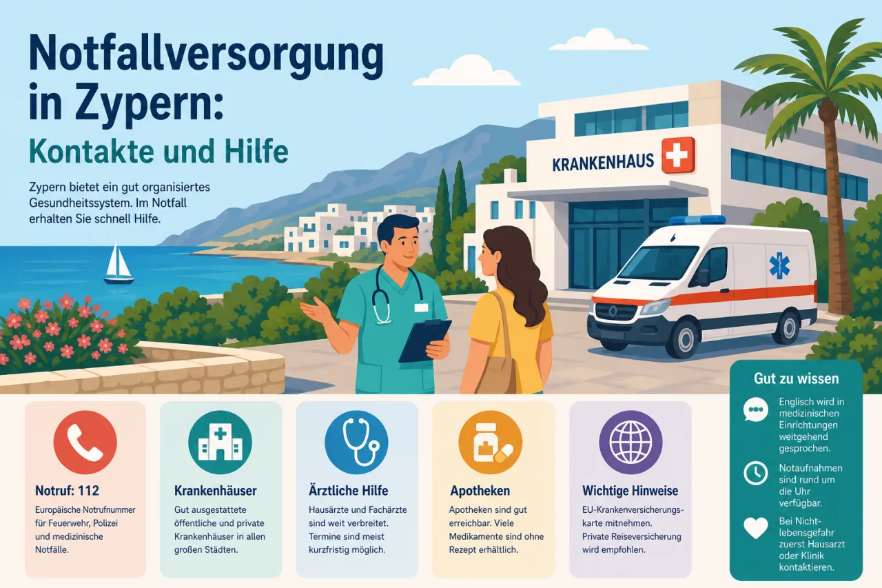 Notfallversorgung in Zypern: Wichtige Kontakte und Informationen