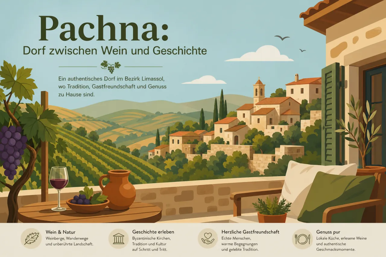 Pachna: Ein ruhiges Dorf mit reicher Geschichte