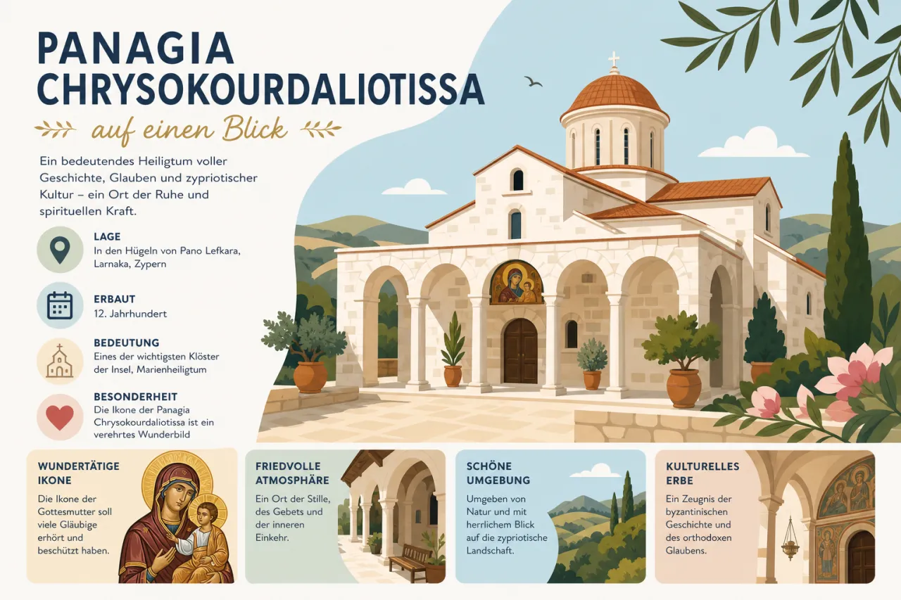 Panagia Chrysokourdaliotissa: Religiöses Erbe und beeindruckende Architektur