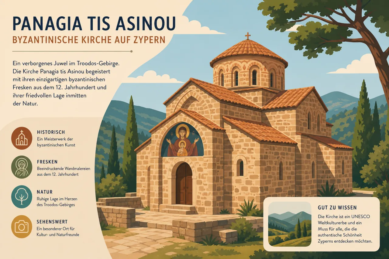 Panagia tis Asinou Church: Eine byzantinische Kirche und UNESCO-Weltkulturerbe