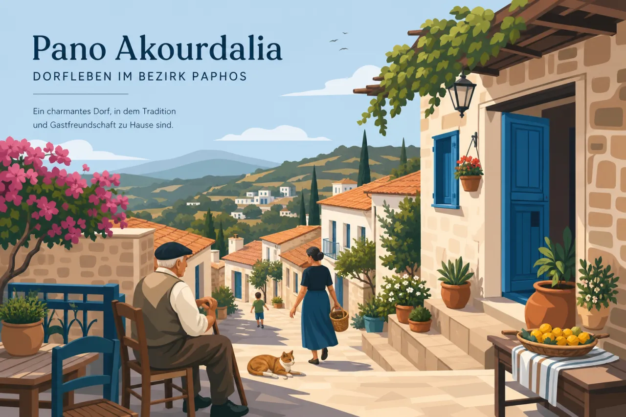 Pano Akourdalia: Ein charmantes Dorf mit reicher Tradition