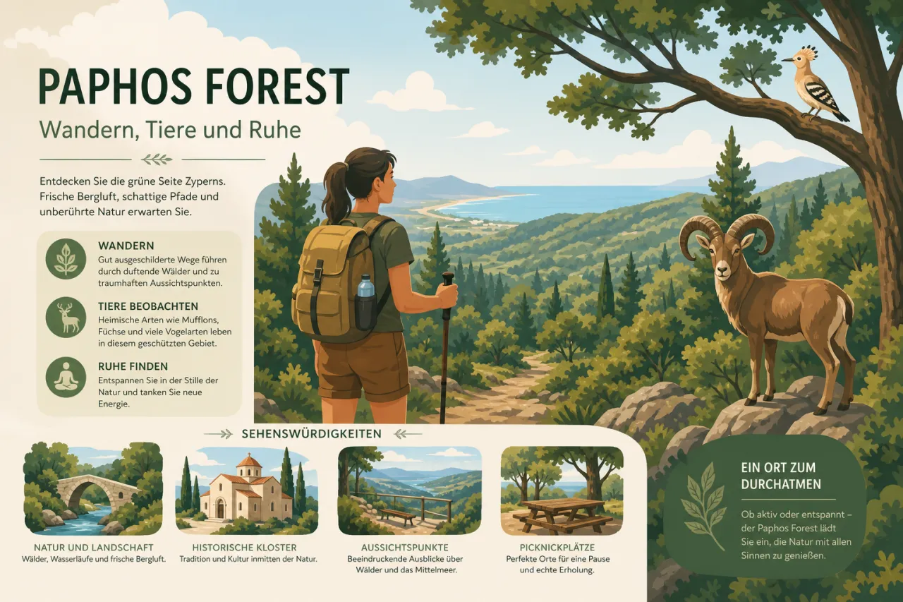 Paphos Forest: Naturerlebnisse und Wanderungen