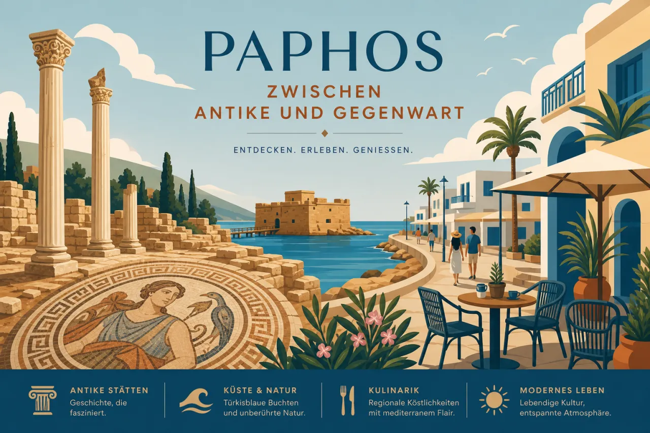 Paphos: Historische Sehenswürdigkeiten und moderne Annehmlichkeiten