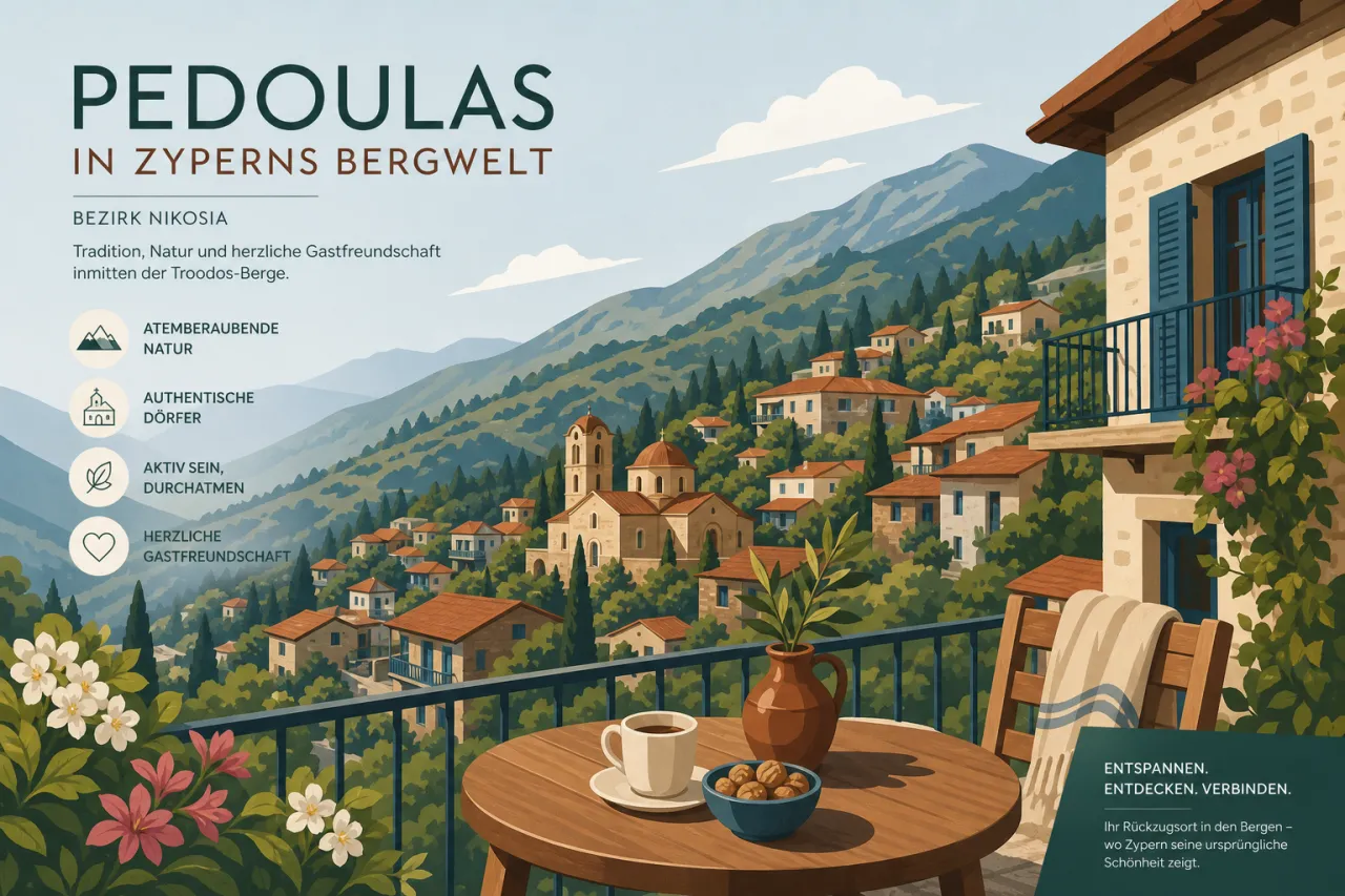 Pedoulas: Tradition und Moderne im Herzen Zyperns