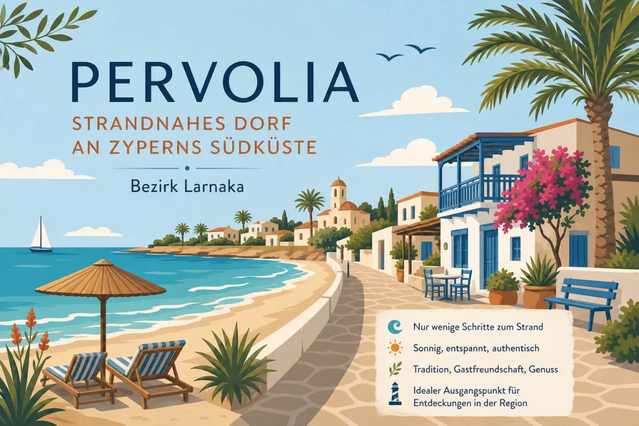 Pervolia: Strandnahes Dorf mit entspannter Atmosphäre