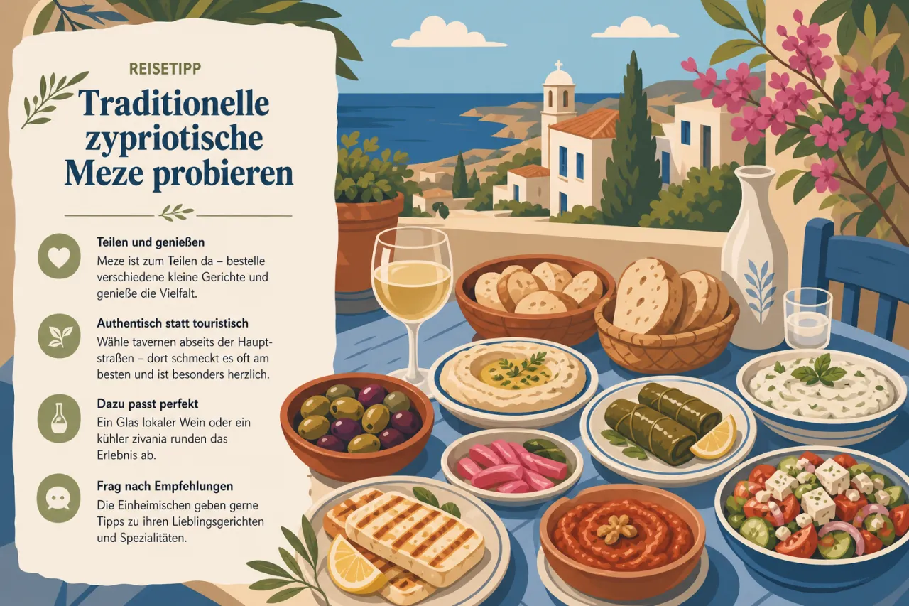 Probiere traditionelle zypriotische Meze